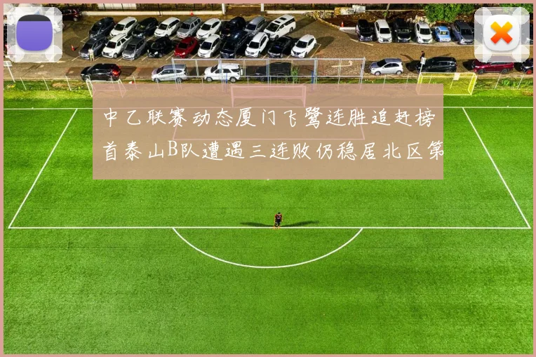 中乙联赛动态厦门飞鹭连胜追赶榜首泰山B队遭遇三连败仍稳居北区第三